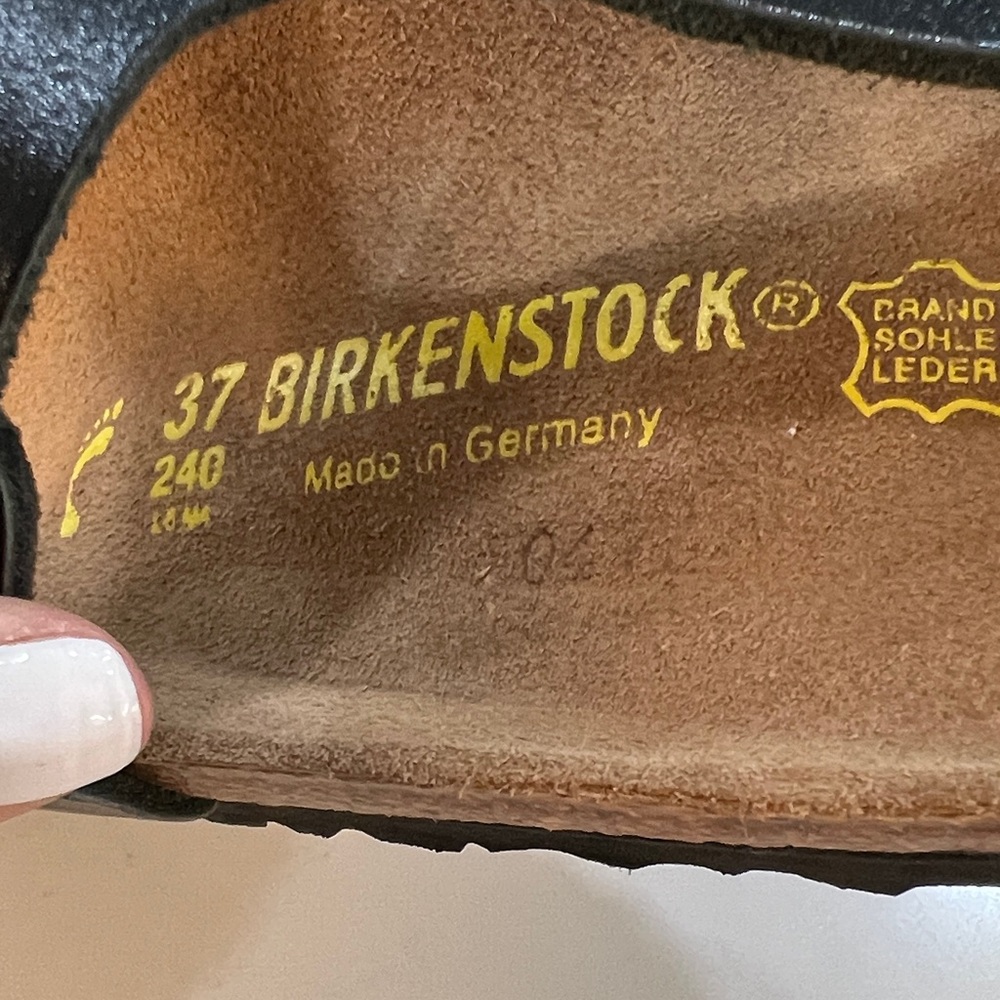 Birkenstock Gizeh Birko-Flor Slide Black Sandals size 37 EU/ 6.5 US - Picture 2 of 15